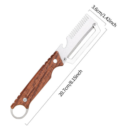 ✅Compra 1, llévate 1 gratis (dos artículos)🧅🔪 Pelador de cocina multifuncional 3 en 1: ¡Pela, pica verduras, corta carne y abre botellas! 🔥