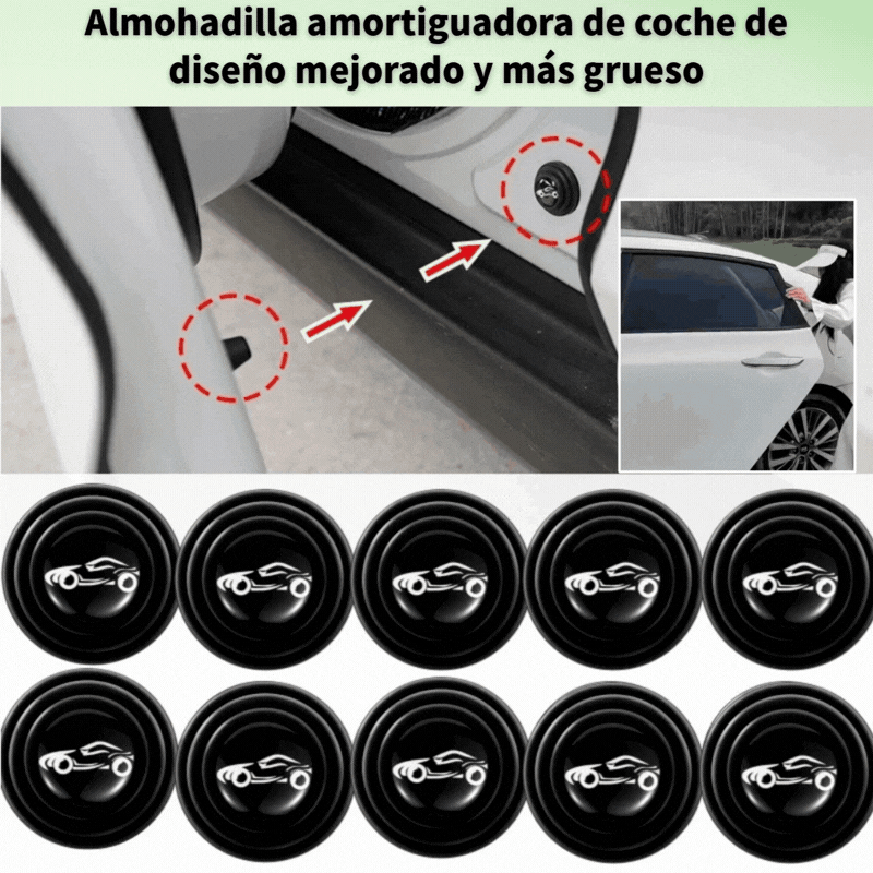 🔥🔥【20 pieza】Almohadillas universales amortiguadoras para puertas de coche, almohadillas elásticas de silicona anticolisión.