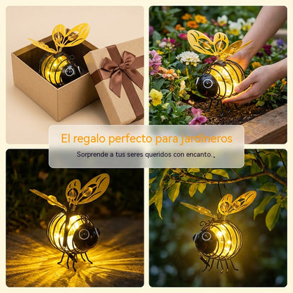 🐝 ¡50% de descuento ahora! ☀️ Luz colgante para coche con energía solar – Encantador diseño de abeja con alas en forma de corazón – Ideal para el jardín y el coche 🌸