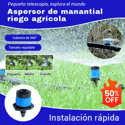 【100 piezas 22 euros】100 goteros de riego ajustables– ¡Ahorra agua, aumenta la producción!