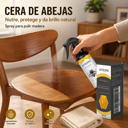 【Compra 1 y llévate 1 gratis】🍯 Spray pulidor de madera con infusión de cera de abeja para el mantenimiento de muebles y la prevención de grietas.