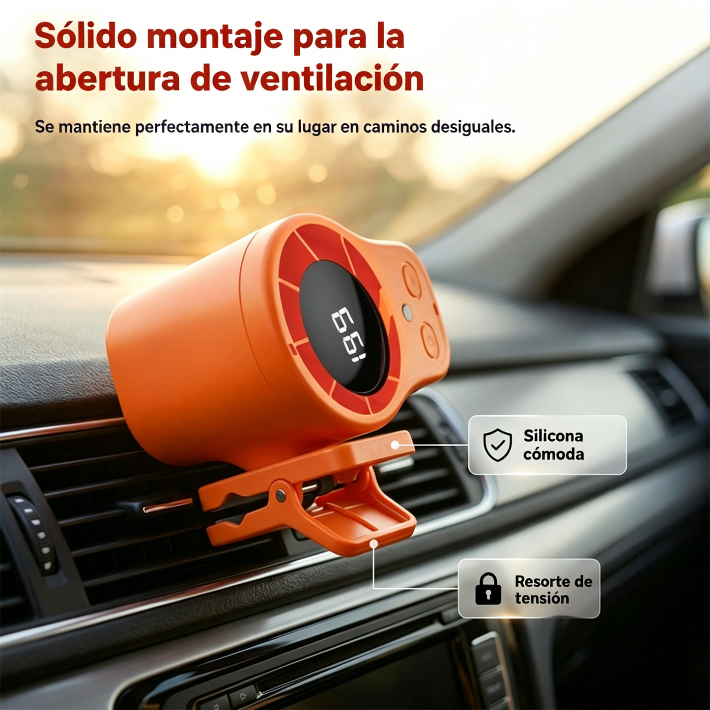 ✨Ventilador turbo portátil para refrigeración de coche