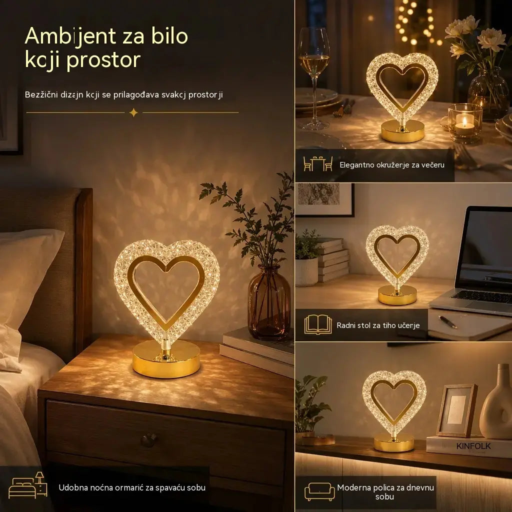 📢📢 50 % popusta! ✨ Staklena noćna lampa geometrijskog dizajna: upravljanje dodirom, 3 boje, USB punjenje, 🏠 ugodna rasvjeta za spavaću sobu.