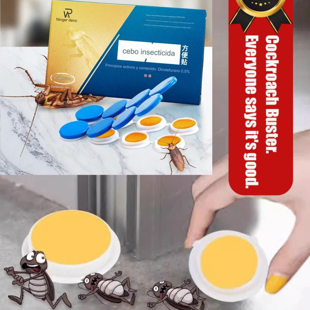 💥【5 cajas con 40 cápsulas】 Parche de cebo de gel fuerte para matar cucarachas