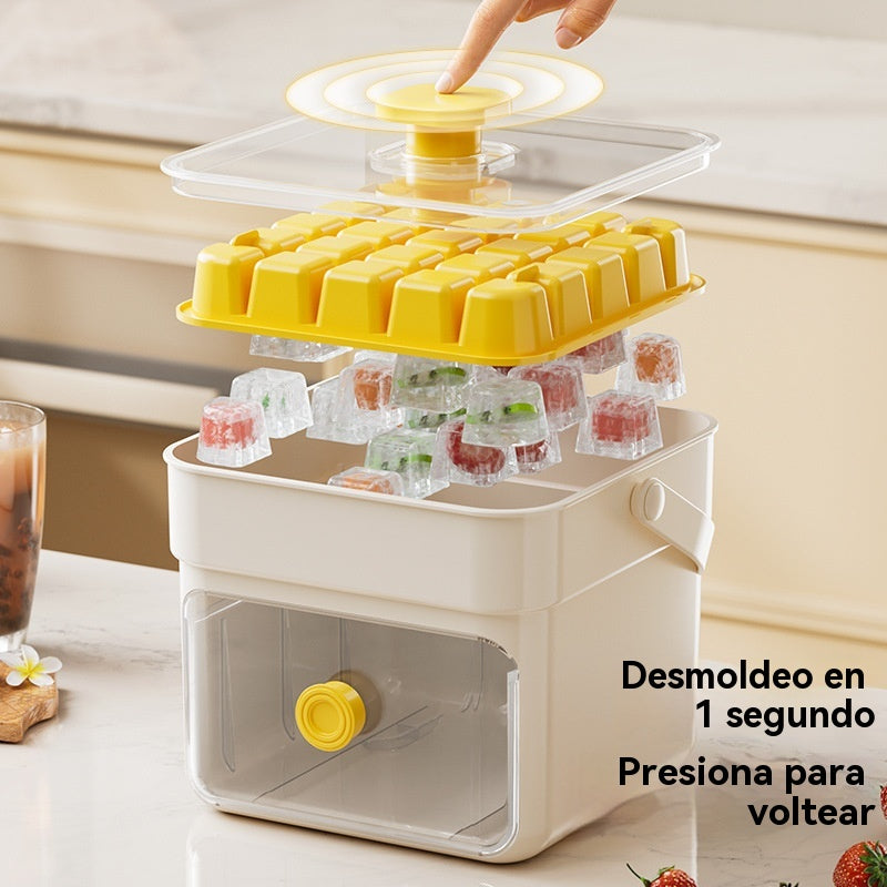 ❄️【50% de descuento】Máquina de hielo portátil | Incluye pala para hielo – Hace hielo en segundos(Prepara 50 cubitos de hielo a la vez)