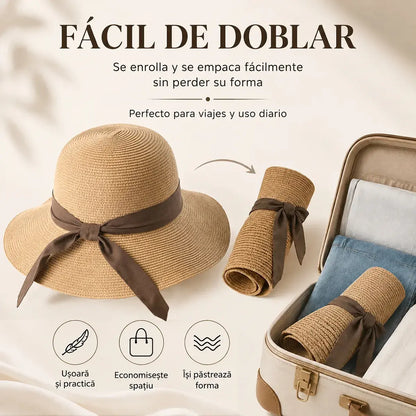👒☀️ Sombrero de Playa Plegable para Mujer | Protección UV & Estilo para Todo el Verano