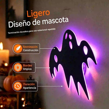 【1 juego de 8 piezas】Solo 24 euros👻Pegatinas de pared de Halloween que brillan en la oscuridad