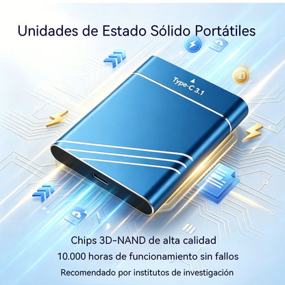 📱💻🔥 Disco Duro Portátil de Gran Capacidad 16TB/32TB/64TB/128TB – Compacto y Súper Rápido