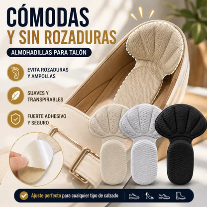 👠6 pares ✨ Insertos adhesivos recortables para el talón: cómodos, discretos y previenen ampollas 👣