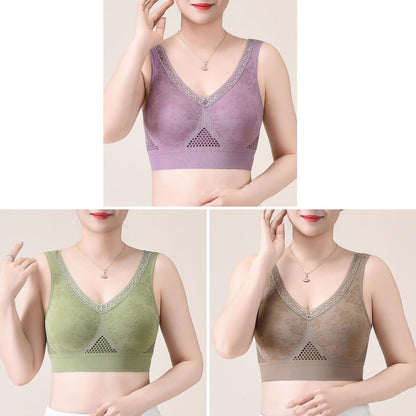 😍M-3XL【Paquete de 3】Nuevo sujetador deportivo para mujer, con sujeción integral, alta elasticidad, transpirable y cómodo.❤️【40-95 kg】