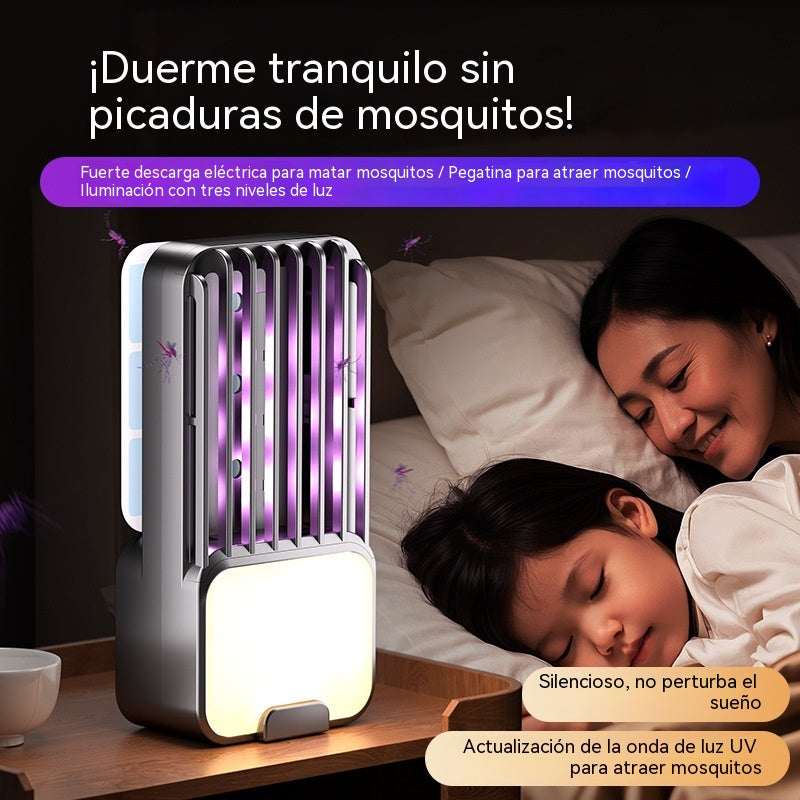 Lámpara eléctrica antimosquitos 3 en 1 con luz nocturna