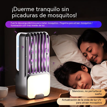 Lámpara eléctrica antimosquitos 3 en 1 con luz nocturna