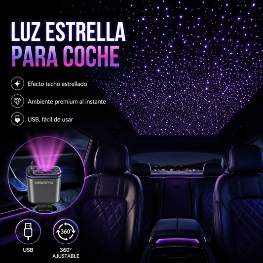 ⚡✨ Cargador de coche ultrarrápido: dos puertos USB-C retráctiles con luz ambiental Starlight y protección de seguridad inteligente 🚗💫