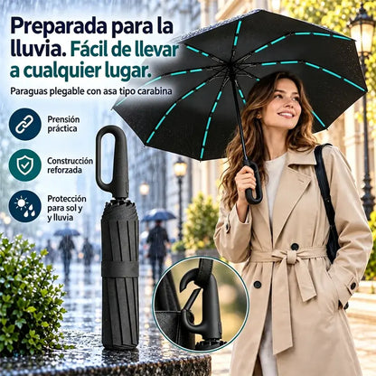 ☂️✨ Paraguas Automático Grande 2 en 1 | Paraguas para Lluvia y Sol con Protección UV y Diseño Elegante