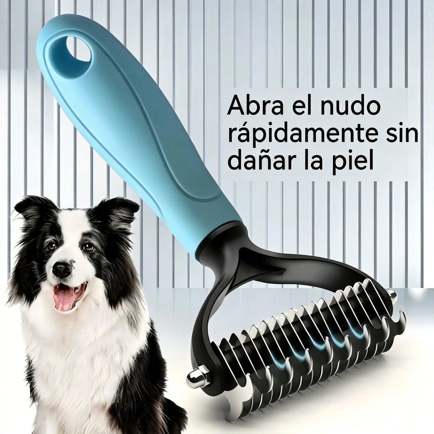 🐕🐱【2 piezas 22 euros】🐾 Herramienta profesional para eliminar el pelo muerto de perros y gatos: suave, eficaz y un hogar libre de pelo ✨💖