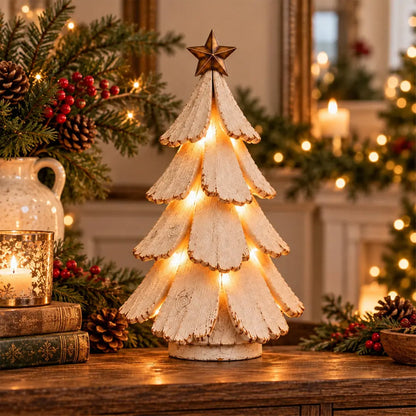 🎄💡Svítící vánoční ozdoba – anděl z pryskyřice