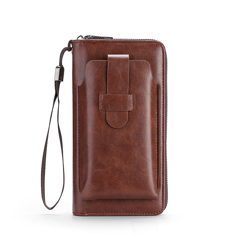 🎉⏰Oferta por tiempo limitado:💼Cartera multifuncional para hombre de cuero genuino hecha a mano de nuevo estilo