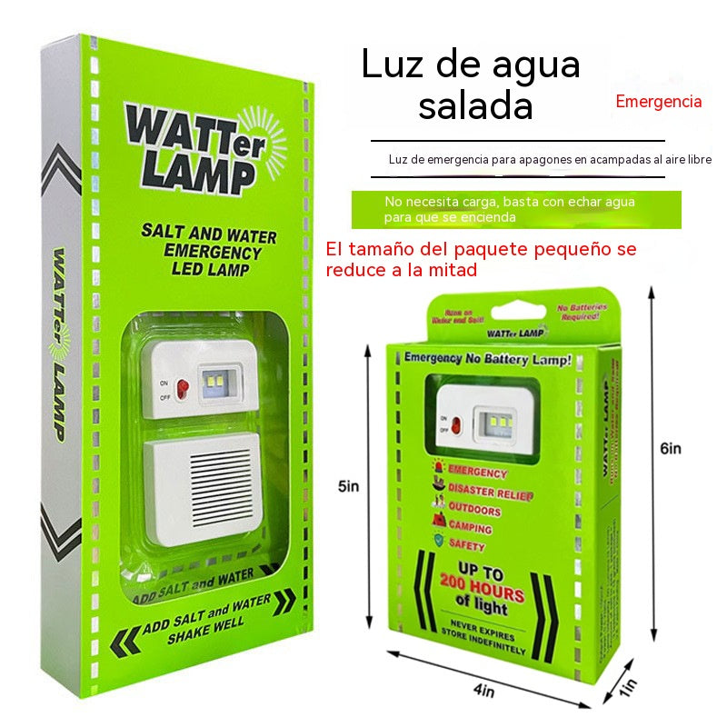 🔥Las luces portátiles para exteriores se pueden convertir en luces de emergencia añadiéndoles agua salada.