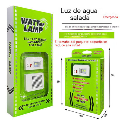 🔥Las luces portátiles para exteriores se pueden convertir en luces de emergencia añadiéndoles agua salada.