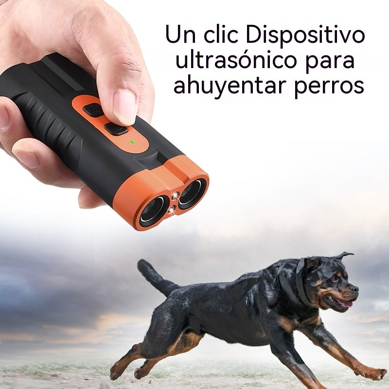 🐕‍🦺🔊【Oferta especial】Mini repelente ultrasónico para perros: portátil, potente, repele gatos, serpientes y previene ataques.
