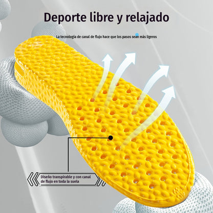 💥【Compra uno y llévate otro gratis】2 pares 👟Plantillas cómodas con cojín de aire y efecto de aumento de estatura 📈