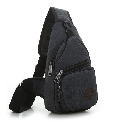 Bolso Bandolera Hombre Impermeable, Mochila Pecho Multifuncional con Múltiples Compartimentos para Viaje y Uso Diario
