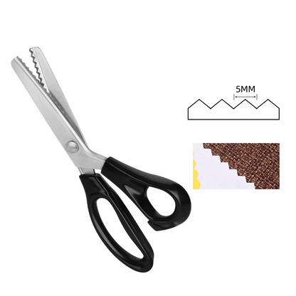 🔥✂️ Tijeras dentadas para tela, disponibles en 5 tamaños.