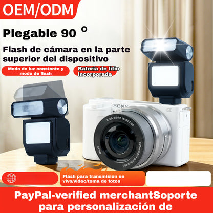 📢📢 ¡50% DE DESCUENTO! ⏰ Flash de cámara recargable de bolsillo