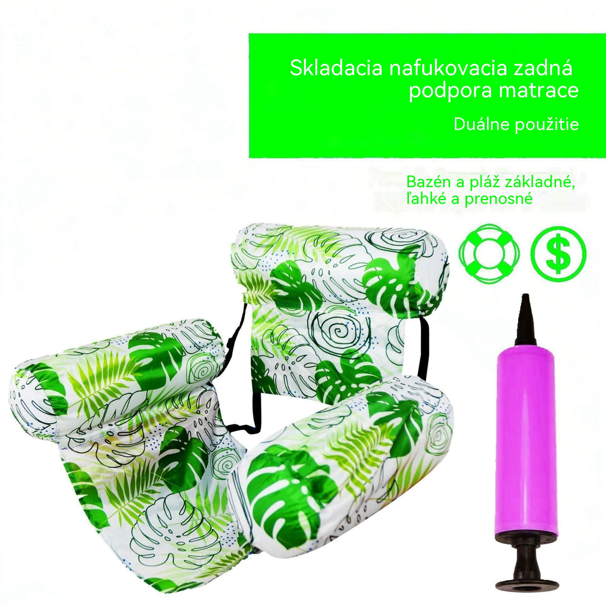 💦📢Skladacia plávajúca pohovka s operadlom