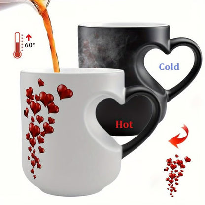 ☕Romantična keramična skodelica v obliki srca (barva se spreminja s toploto)💝✨