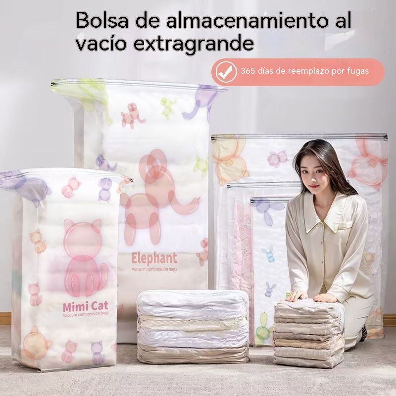 🎉 Pack de 5 Bolsas de Vacío Sin Bomba – Ahorra hasta un 80% de espacio