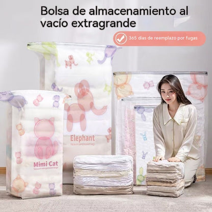 🎉 Pack de 5 Bolsas de Vacío Sin Bomba – Ahorra hasta un 80% de espacio