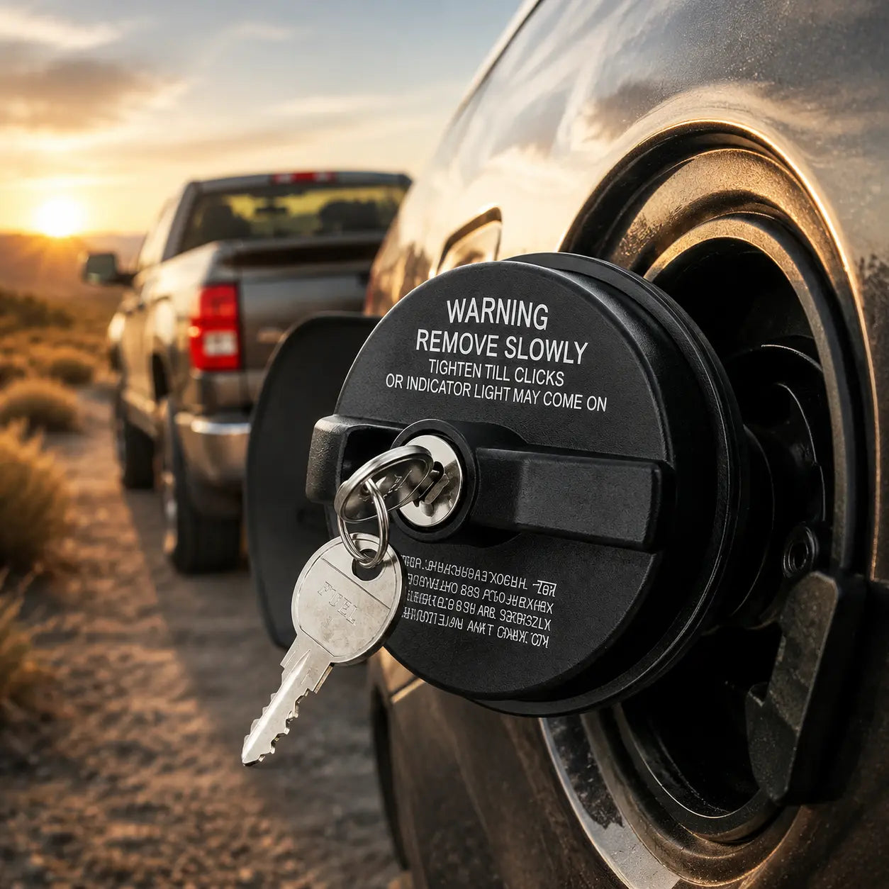 🚗🔒Tapa del depósito de combustible resistente y con cerradura (con llave)