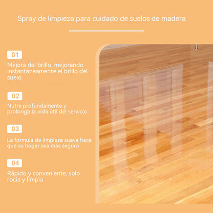 👍🍯【Compra 1 y llévate 1 gratis】Spray limpiador y abrillantador de suelos de cera de abeja: abrillanta, protege el color, nutre y previene el agrietamiento.