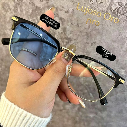 Gafas inteligentes con zoom automático contra la luz azul