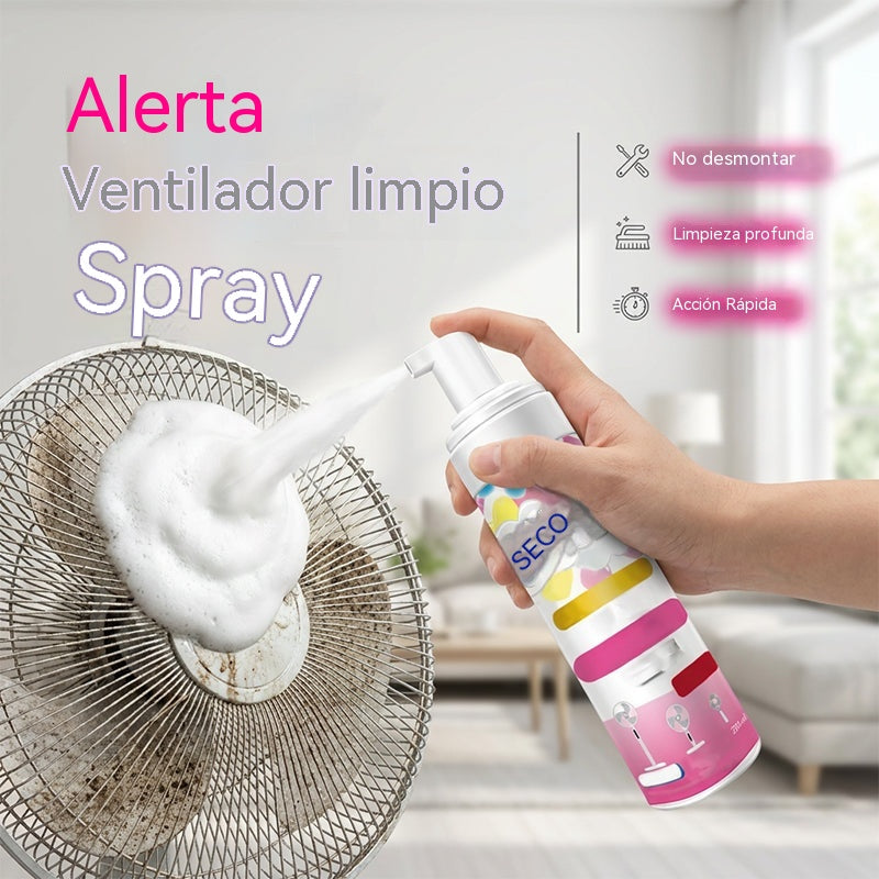 🌀[2 piezas 28 euros]Spray limpiador de ventiladores: sin necesidad de desmontar. La espuma disuelve el polvo. ¡Funciona en todos los ventiladores! 🧼✨