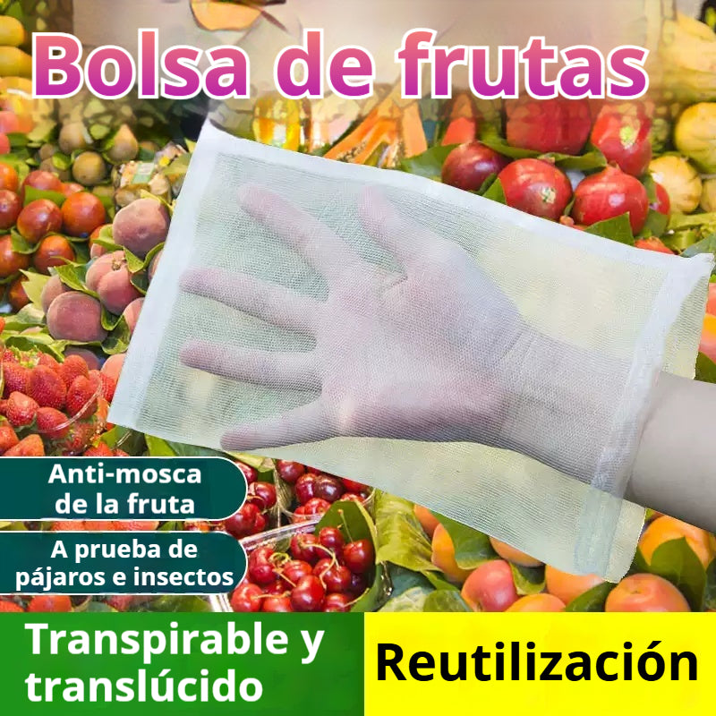【50 piezas（30x20cm）】Red de insectos para moscas de frutas, red de protección de árboles de paisaje para pájaros, bolsas de red de jardín para proteger flores, plantas, frutas, verduras