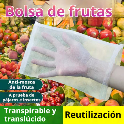 【50 piezas（30x20cm）】Red de insectos para moscas de frutas, red de protección de árboles de paisaje para pájaros, bolsas de red de jardín para proteger flores, plantas, frutas, verduras