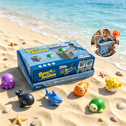 【6 jaulas + 6 juguetes】🐠✨Juguetes subacuáticos utilizados para simular misiones de rescate en aguas profundas.