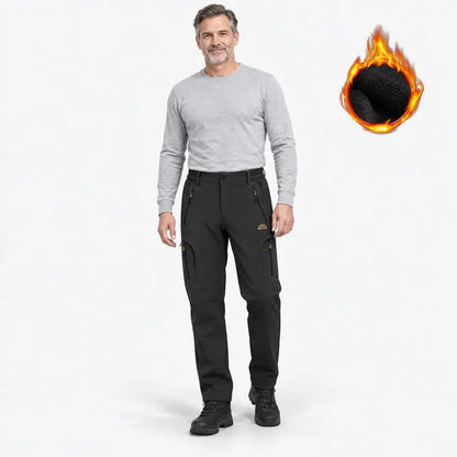 【M-6XL】Pánské softshellové outdoorové kalhoty – zateplené, rychleschnoucí, pružné, větruodolné, vodoodpudivé a prodyšné