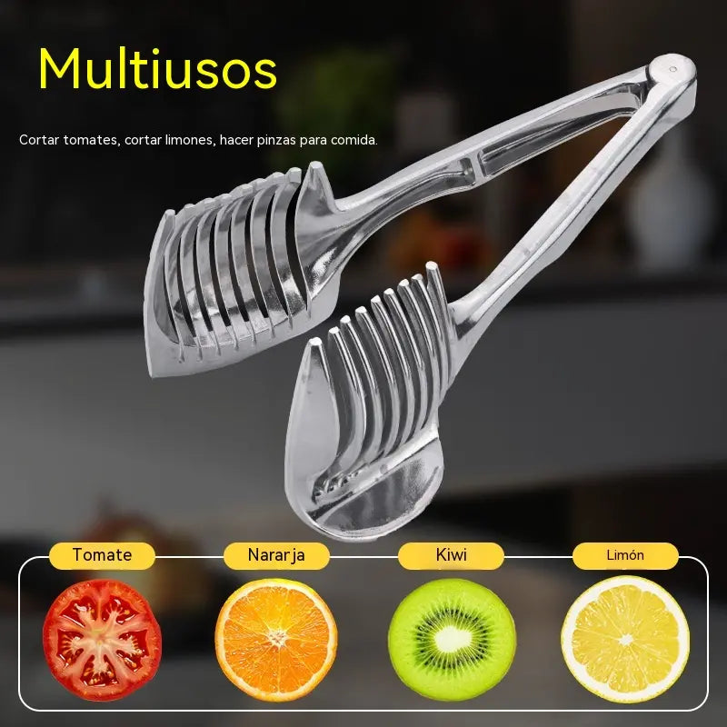 🍅 Cortador Manual de Cocina de Acero Inoxidable | Guía para Cortes Uniformes de Tomate, Limón, Cebolla y Más
