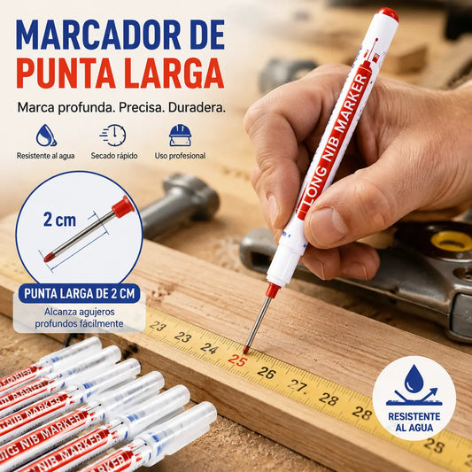 【10 piezas 22 euros】Marcador de agujeros profundos con punta de 45 mm de largo