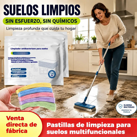 🧹【¡Compra 1 y recibe 1 GRATIS!】✨ 240 unidades de pastillas limpiadoras multiusos antibacterianas y desodorizantes | Aptas para madera dura, suelos laminados, azulejos y paredes de autocaravana