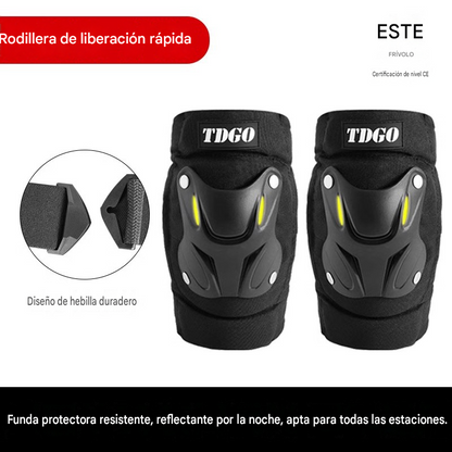 Rodilleras protectoras fluorescentes para todas las estaciones