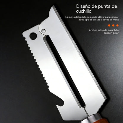 【Compra 1 y llévate 1 gratis】Pelador multifuncional de acero inoxidable