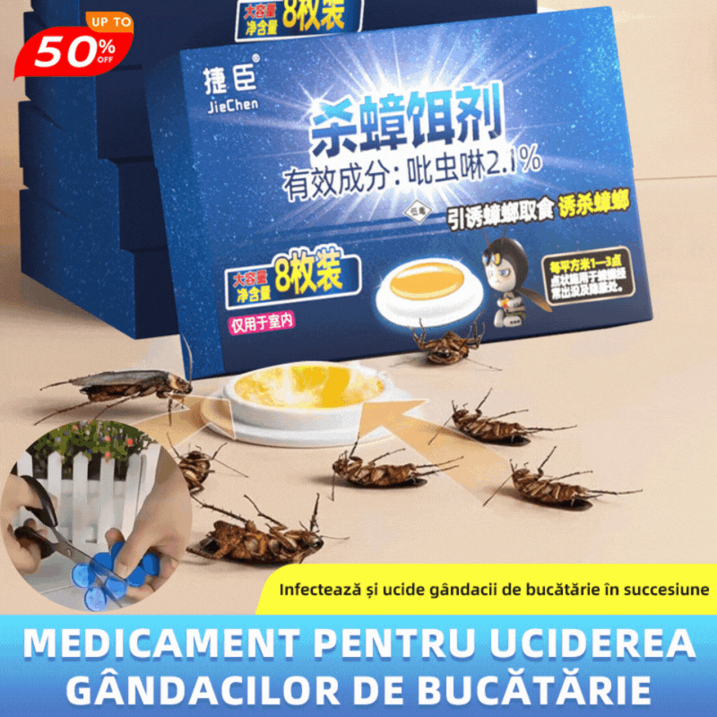 🛡️🏠【40 Piezas】💥Ungüento para matar cucarachas importado de Alemania, cebo doméstico, no tóxico, para madres y bebés