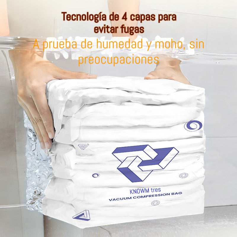 🧳【3D extragrande*1 + 3D grande*2】3 artículos por solo 26 euros💨Bolsa de almacenamiento de compresión 3D gruesa antiácaros