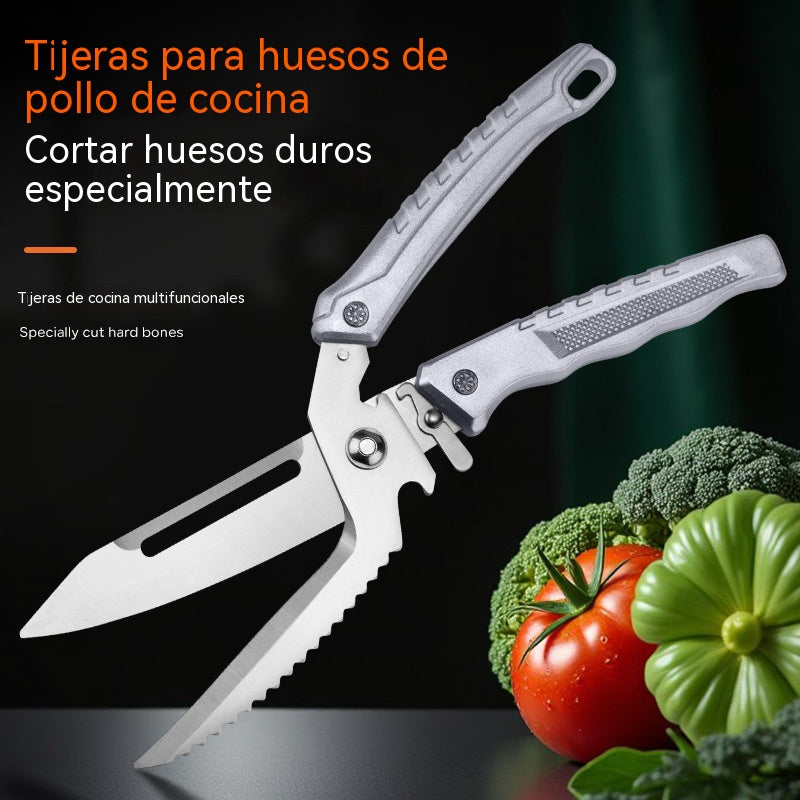 🔥Tijeras multifuncionales desmontables de acero inoxidable para huesos de pollo de alta resistencia.