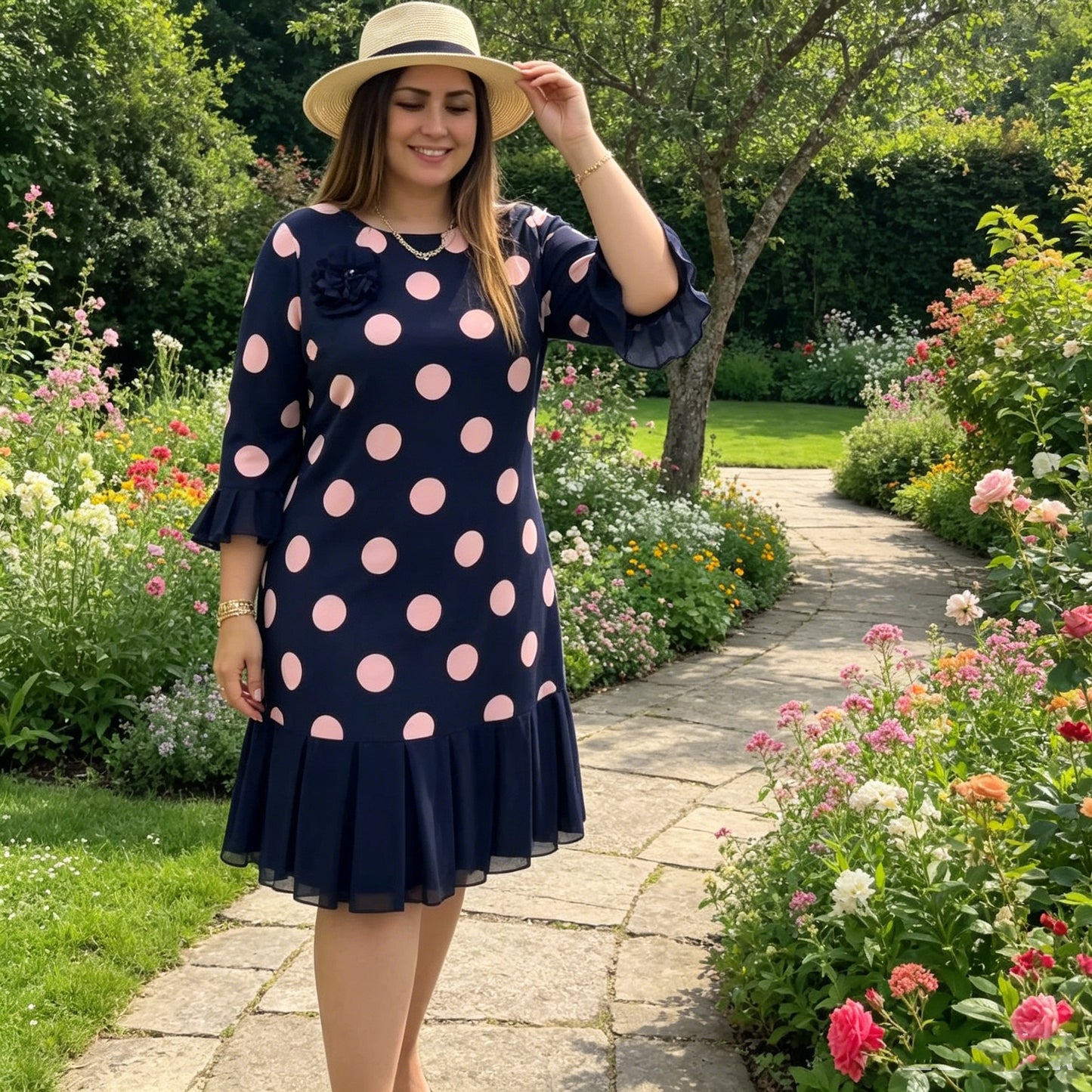 💟【S-5XL】👗 Nuevo vestido de moda, diseño clásico, elegante y sencillo.