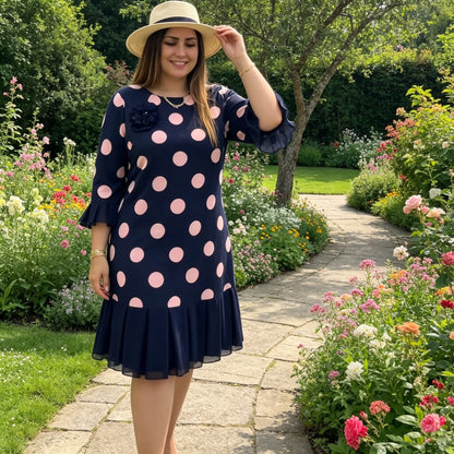 💟【S-5XL】👗 Nuevo vestido de moda, diseño clásico, elegante y sencillo.
